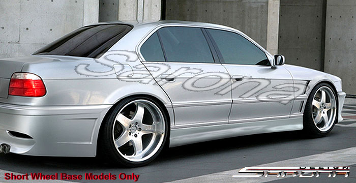 Custom BMW 7 Series  Sedan Side Skirts (1995 - 2001) - $575.00 (Part #BM-055-SS)